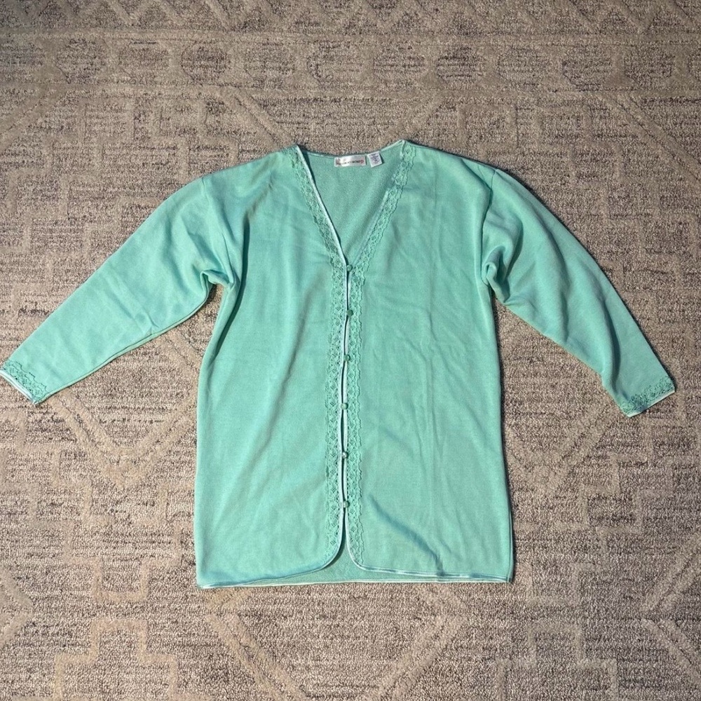 Victoria’s Secret 90’s Light Mint Green Loose Fit Pajama Set Size XS